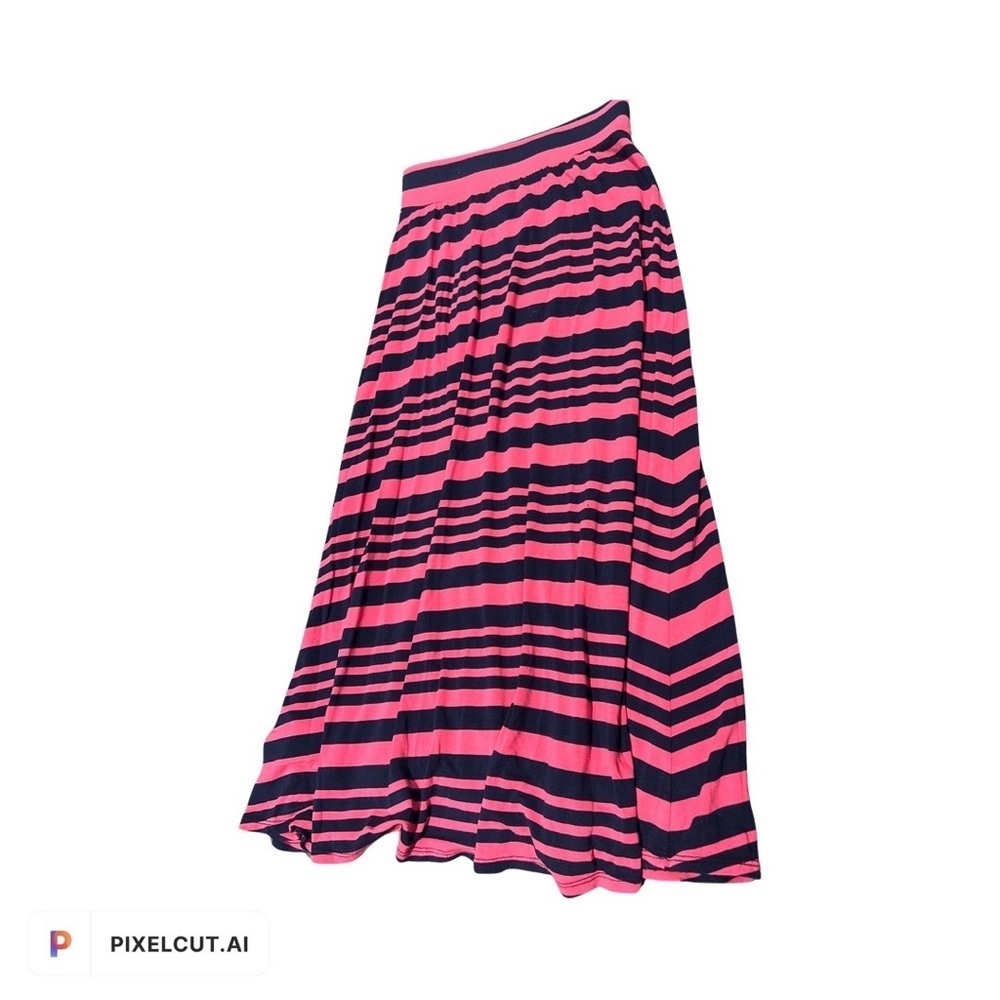 Cherokee Kids Long Skirt Striped Pink and Black Size 7 to 8.